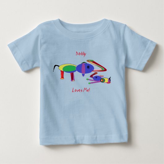 キッズTシャツ Daddyは僕を愛してる（フロントデザインのみ） ベビーTシャツ (正面)