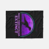 キッズTレックスディーノメイク線維筋痛絶滅待 フリースブランケット (正面(横))