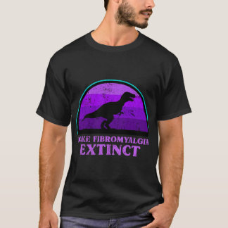 キッズTレックスディーノメイク線維筋痛絶滅待 Tシャツ