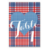 キッチカントリー赤白青バーベキューパーティー テーブルナンバー (裏面)