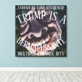 キッチナー卿はトランプが雌雄同体であることを確認した キャンバスプリント (インサイチュ (ウッドフロア))