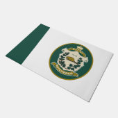 キッチナー国旗（オンタリオ州、カナダ） ドアマット (アングル)