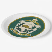 キッチナー国旗(オンタリオ州、カナダ) ペーパープレート (アングル)