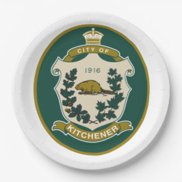 キッチナー国旗（オンタリオ州、カナダ） ペーパープレート