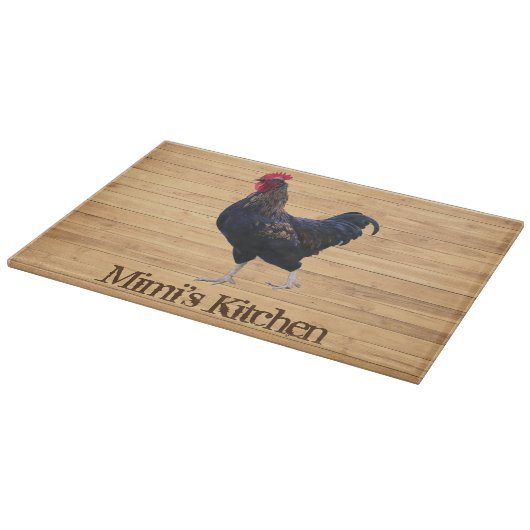 キッチパーソナライズされたンルースター追加名文字 カッティングボード (角)