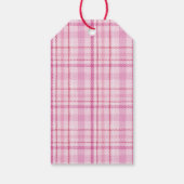 キッチピンククリスマスツリーレッドボウズ休日 ギフトタグ (裏面)