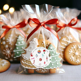 キッチュなクリスマス | レトロなホリデー ラウンドシール