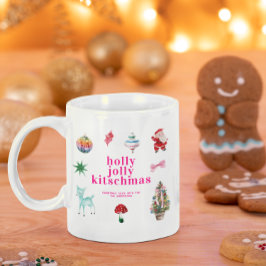 キッチュなクリスマス | レトロ ホリデー コーヒーマグカップ