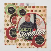 キッチュビッチ : ホリデー スウェーター パーティー！ 招待状 (正面/裏面)