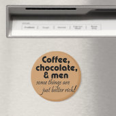 キッチンおもしろいコーヒーチョコレートジョーク引用文磁石 マグネット (インサイチュ (食洗機))