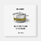 キッチンおもしろいチパーソナライズされたン マグネット (正面)