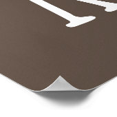 キッチンおもしろいローパンのワードアート ポスター (角)