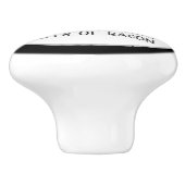 キッチンおもしろいワードアートの装飾 セラミックノブ (側面)