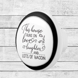 キッチンおもしろいワードアートの装飾 セラミックノブ