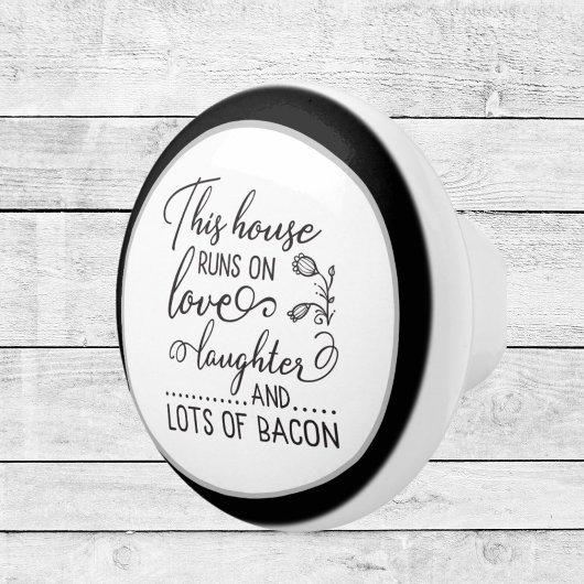 キッチンおもしろいワードアートの装飾 セラミックノブ