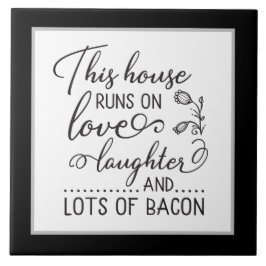 キッチンおもしろいワードアートベーコン タイル