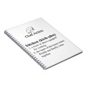 キッチンおもしろい辞書の定義ホームシェフ ノートブック (右側)