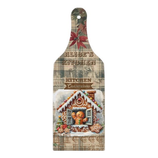 キッチンおもしろい!カスタマイズ可能なジンジャーマン切削ボード カッティングボード (正面)