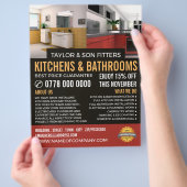 キッチンおよびバスルームデザイン、キッチン/バスルーム設備 チラシ (手)