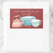 キッチンお洒落ギフトシール 長方形シール (バッグ)