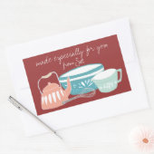 キッチンお洒落ギフトシール 長方形シール (封筒)