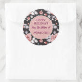 キッチンからのクリスマスベーキング ラウンドシール (バッグ)