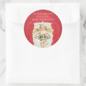 キッチンからエンジェルシェフのクリスマスケーキ ラウンドシール (バッグ)