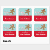 キッチンからクッキー交換、ジンジャーブレッド スクエアシール (シート)