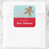 キッチンからクッキー交換、ジンジャーブレッド スクエアシール (バッグ)