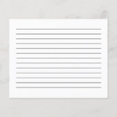 キッチンからブライダルシャワーレシピカード (裏面)