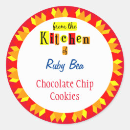 キッチンからレトロスターバスト編集可能 ラウンドシール