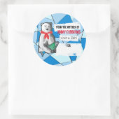 キッチンから次の場所まで極熊のクリスマス ラウンドシール (バッグ)