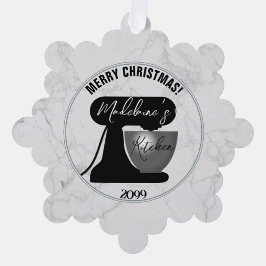 キッチンから紙オーナメントカードギフトラベル オーナメントカード (正面)