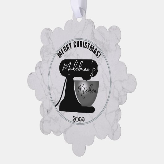 キッチンから紙オーナメントカードギフトラベル オーナメントカード (左)