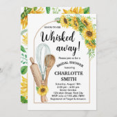 キッチンから運び去られたウェディング招待状ひまわり 招待状 (正面/裏面)