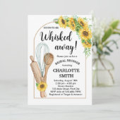 キッチンから運び去られた花嫁の招待状ひまわり 招待状 (スタンド正面)