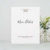 キッチンから金ゴールドモノグラムレシピ仕切り (スタンド正面)