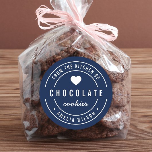 キッチンから お菓子ラベル ラウンドシール