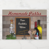 キッチンから… （カスタマイズ可能） フードラベル (シングルラベル)