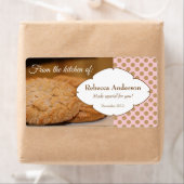 キッチンから：クッキーの写真のシール付き ラベル (インサイチュ)