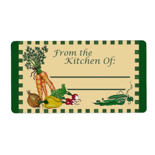 キッチンから：レシピラベル ラベル (正面)