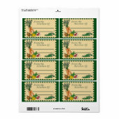 キッチンから：レシピラベル ラベル (フルシート)