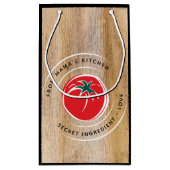 キッチンから…レッドトマトウカスタマイズッド スモールペーパーバッグ (裏面)