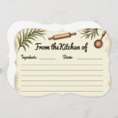 キッチンから - 素朴なレシピ (正面/裏面)