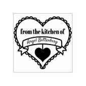 キッチンから…素朴パーソナライズされた ラバースタンプ (インプリント)