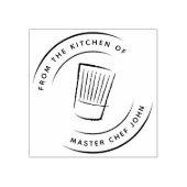 キッチンから – Tall Straight Chef Hat ラバースタンプ (インプリント)