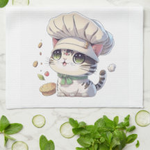 キッチンかわいらしタオル