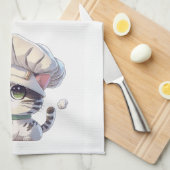 キッチンかわいらしタオル キッチンタオル (四つ折り)