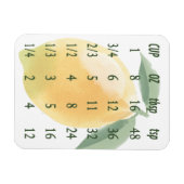 キッチンでの一般的な寸法水彩レモン マグネット (横)