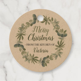 キッチンでクリスマスを楽しむ フェイバータグ